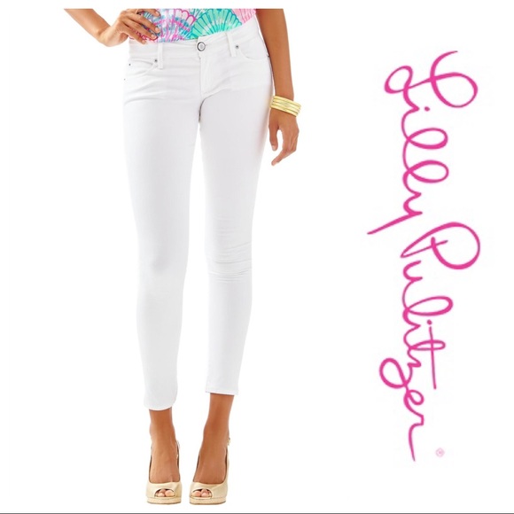 Lilly Pulitzer Denim - NWOT Lilly Pulitzer Worth Straight Crop White Jean